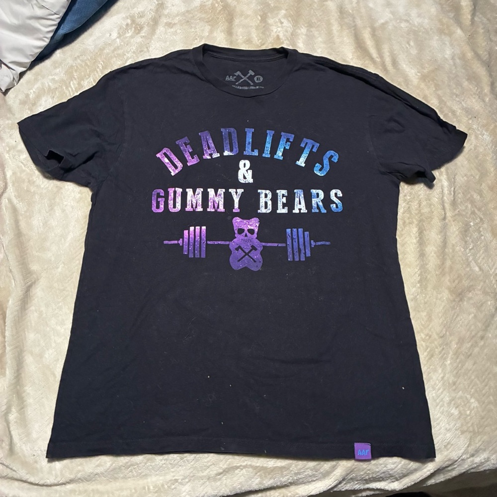 Deadlifts & Gummy Bears Black Tee